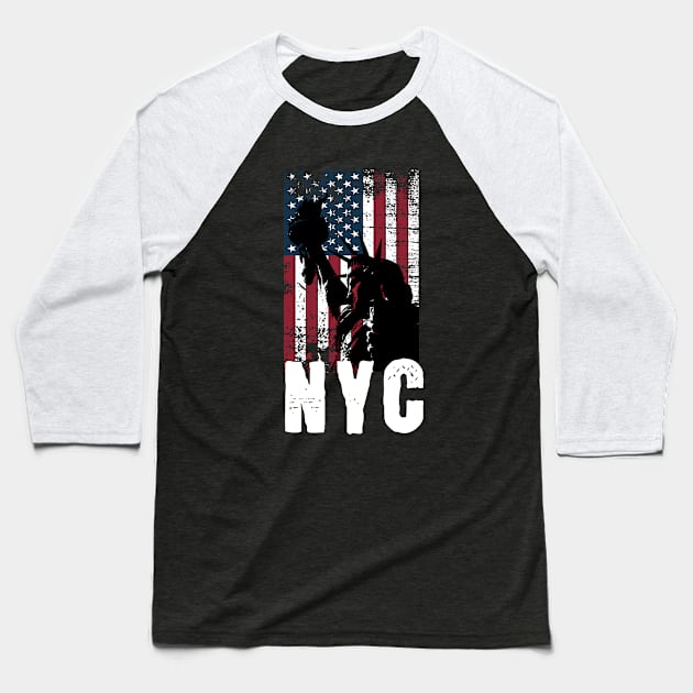 NYC New York City Baseball T-Shirt by Odetee